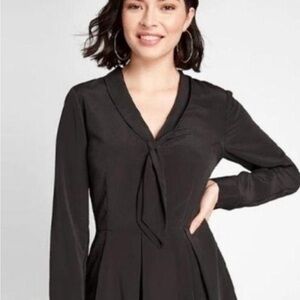 Modcloth Elegant Black Long Sleeve Dress